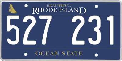 RI license plate 527231