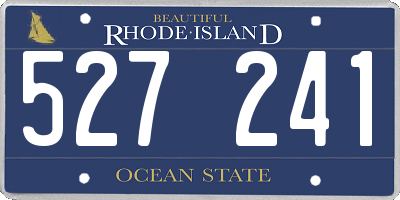 RI license plate 527241