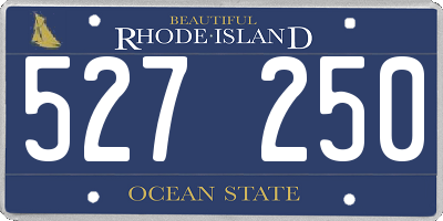 RI license plate 527250