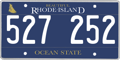RI license plate 527252