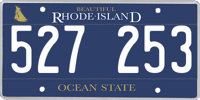 RI license plate 527253