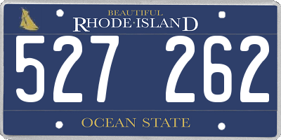 RI license plate 527262