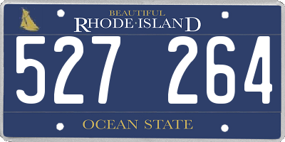 RI license plate 527264