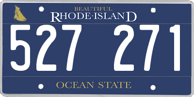 RI license plate 527271