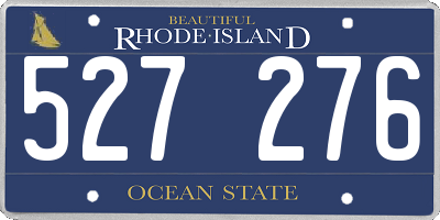 RI license plate 527276