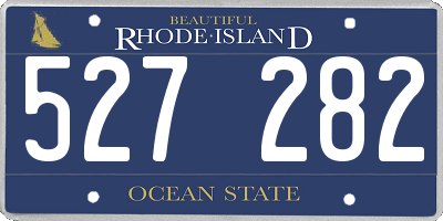 RI license plate 527282