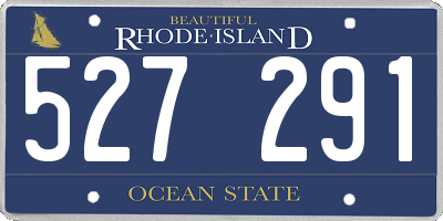 RI license plate 527291