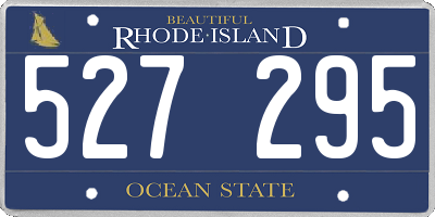 RI license plate 527295