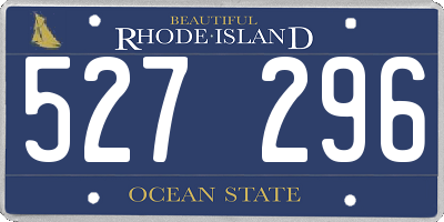 RI license plate 527296