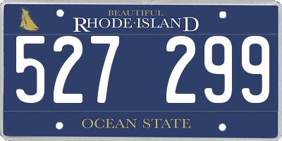 RI license plate 527299