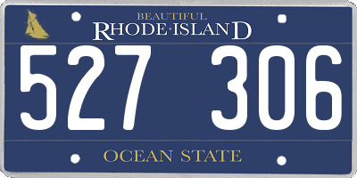 RI license plate 527306