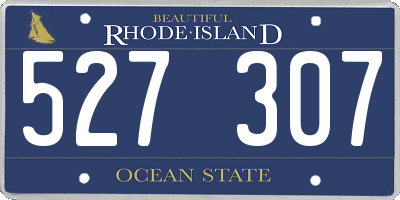 RI license plate 527307