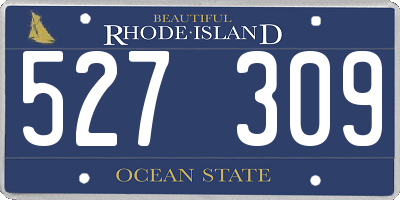 RI license plate 527309