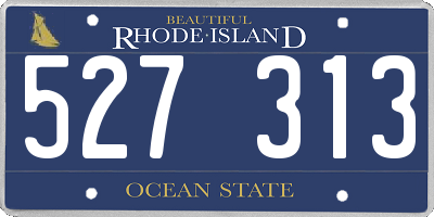 RI license plate 527313