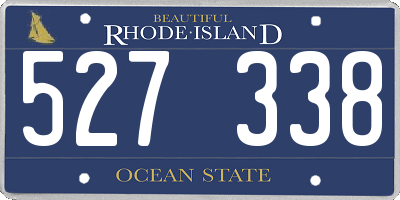 RI license plate 527338