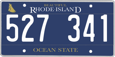 RI license plate 527341