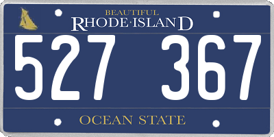 RI license plate 527367