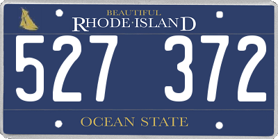 RI license plate 527372