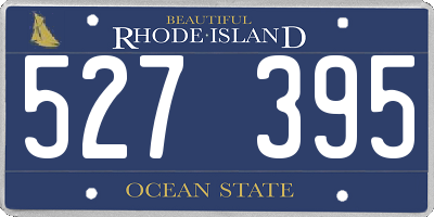 RI license plate 527395