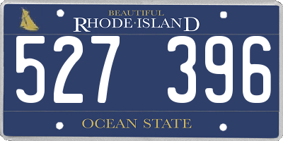 RI license plate 527396