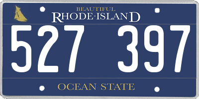 RI license plate 527397