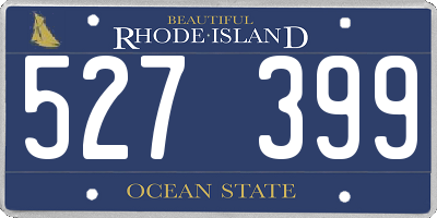 RI license plate 527399