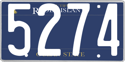 RI license plate 5274