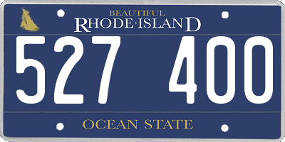 RI license plate 527400