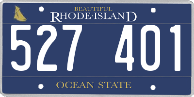RI license plate 527401