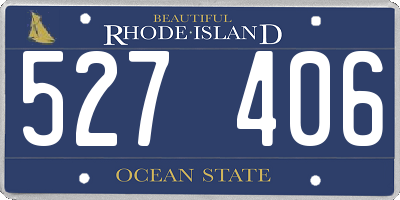 RI license plate 527406