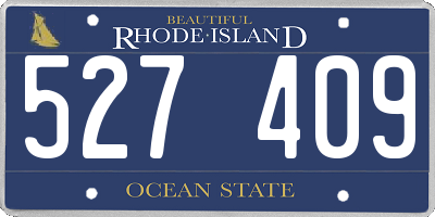 RI license plate 527409