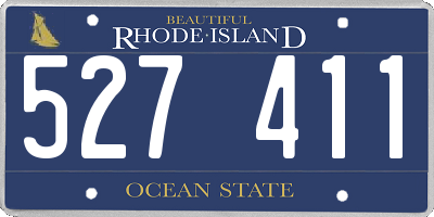 RI license plate 527411