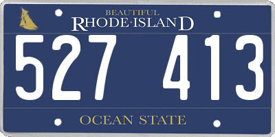 RI license plate 527413