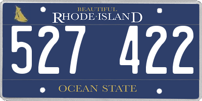 RI license plate 527422