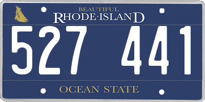 RI license plate 527441