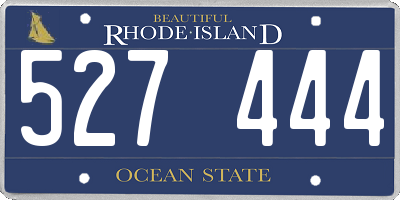 RI license plate 527444