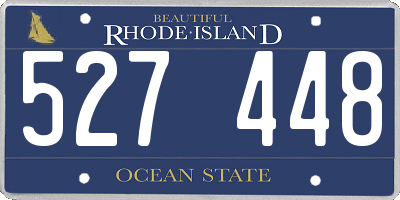 RI license plate 527448