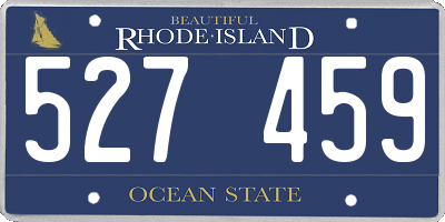 RI license plate 527459
