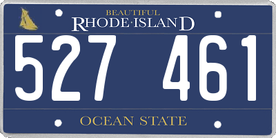 RI license plate 527461
