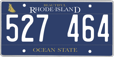 RI license plate 527464