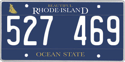 RI license plate 527469