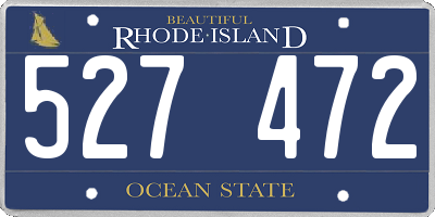 RI license plate 527472