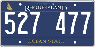 RI license plate 527477