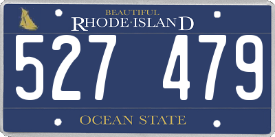 RI license plate 527479