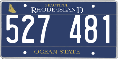 RI license plate 527481
