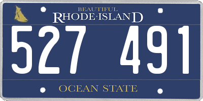RI license plate 527491