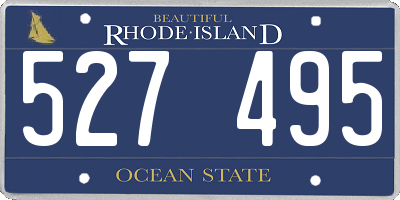 RI license plate 527495