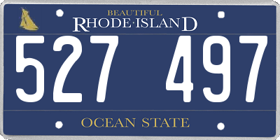 RI license plate 527497