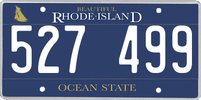 RI license plate 527499