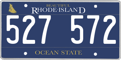 RI license plate 527572